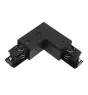 3 Fase Hoek Connector 90d V Aarde Extern - Zwart